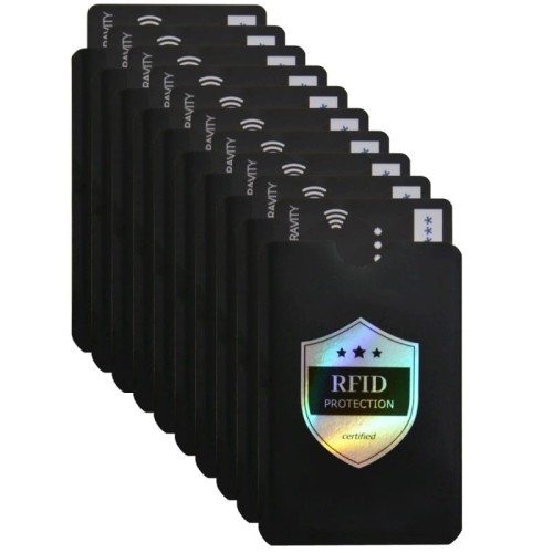 Etui na kartę płatniczą - do karty płatniczej RFID | 10 sztuk